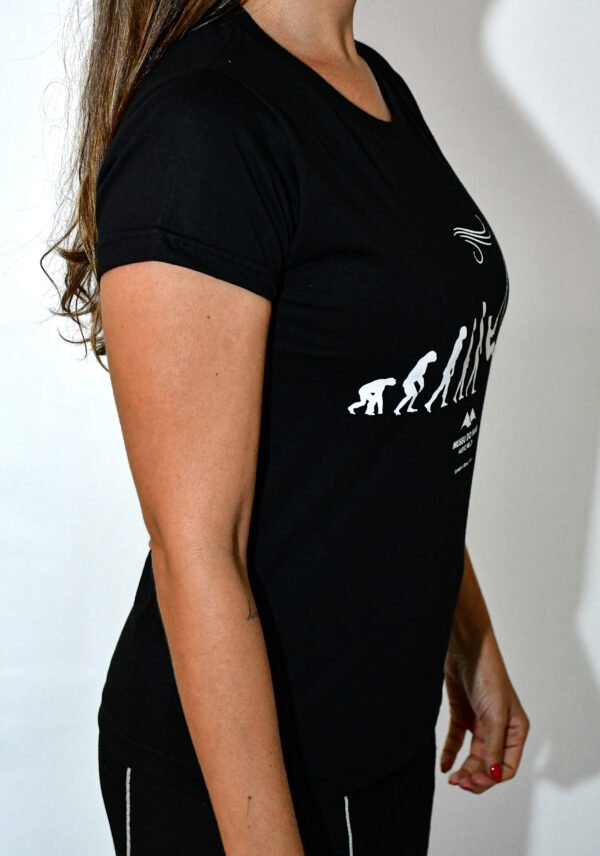 Camiseta - Evolução - Feminina - Preta - Image 4